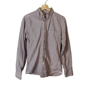 J Crew Slim 2 ply button down long sleeve shirt